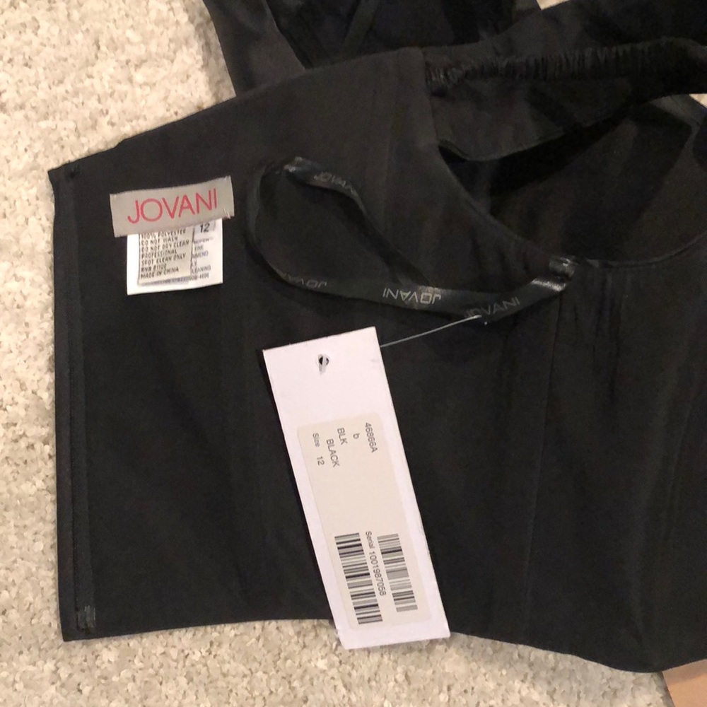 NWT Black Two Piece Jovani - Picture 5 of 8